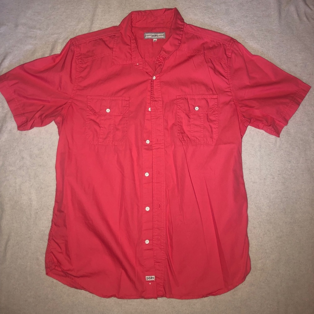 Pd&c salmon colored button up